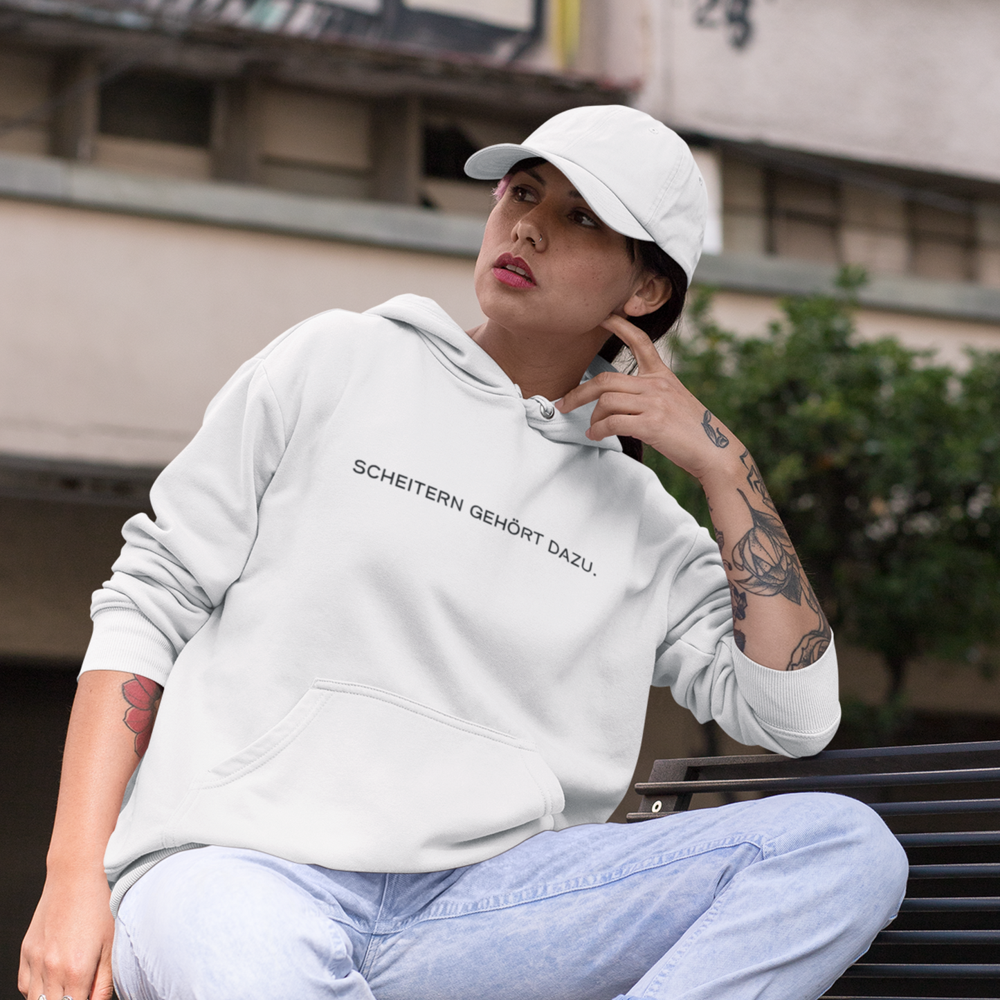 Scheitern gehört dazu Unisex Kapuzenpullover Hoodie